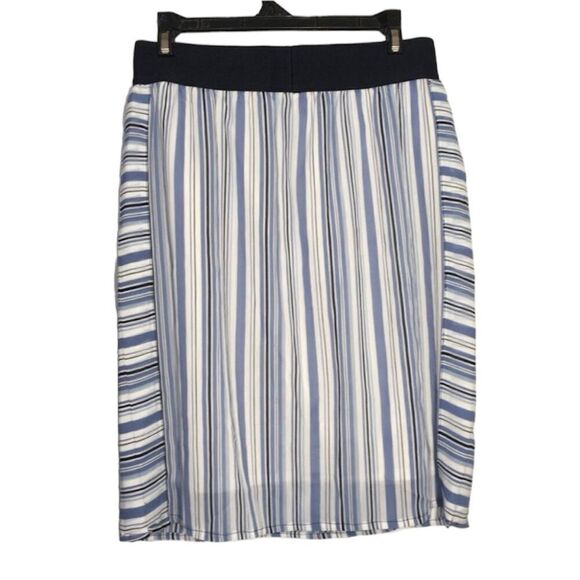 Ann Taylor Dresses & Skirts - ANN TAYLOR CHIFFON STRIPE SKIRT SMALL